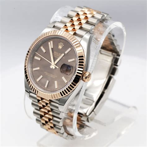 rolex datejust 36 chocolate dial|rolex datejust 41 everose gold.